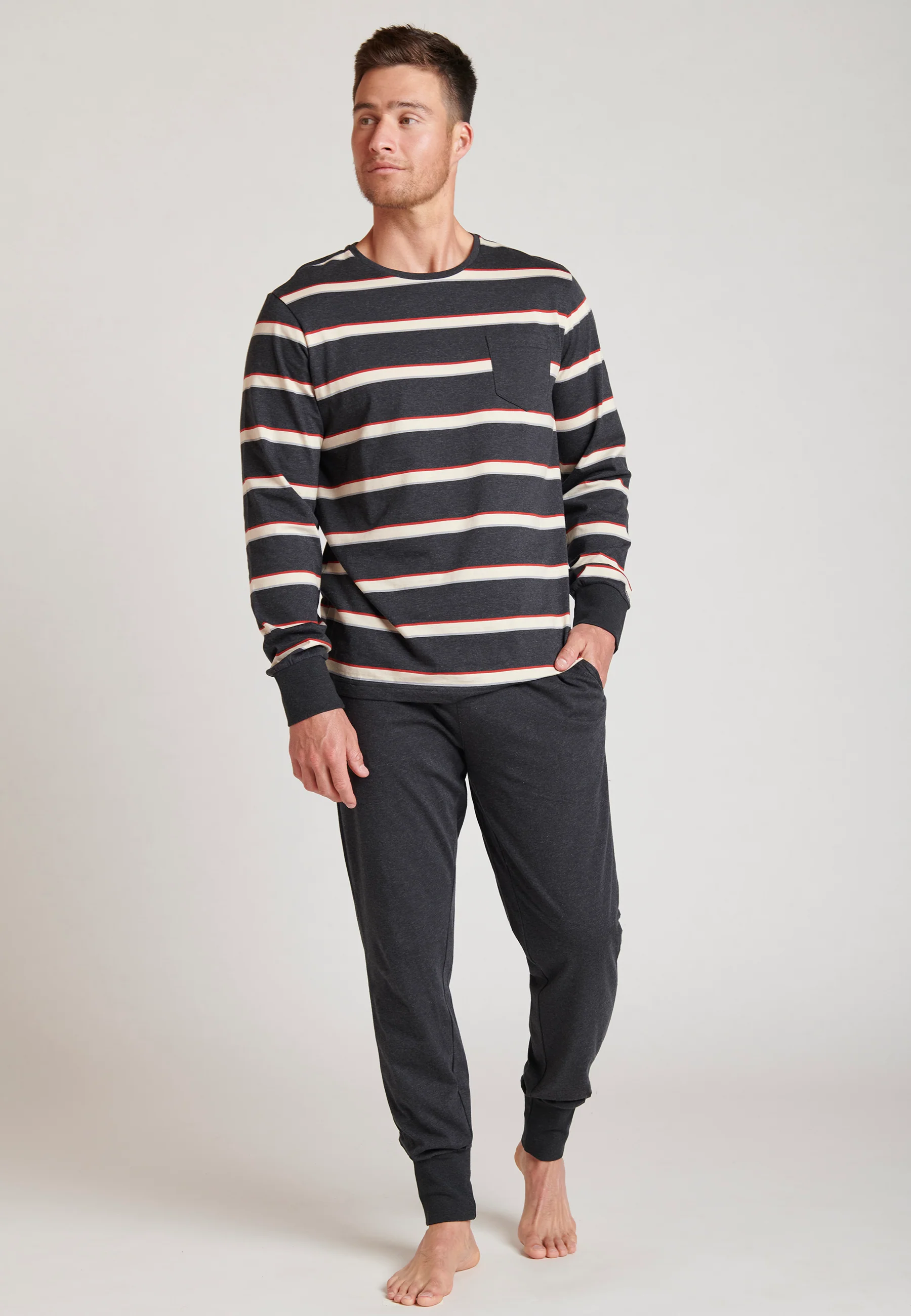 Jockey® Cotton Nautical Stripe Full Knit Pyjama - Image 11