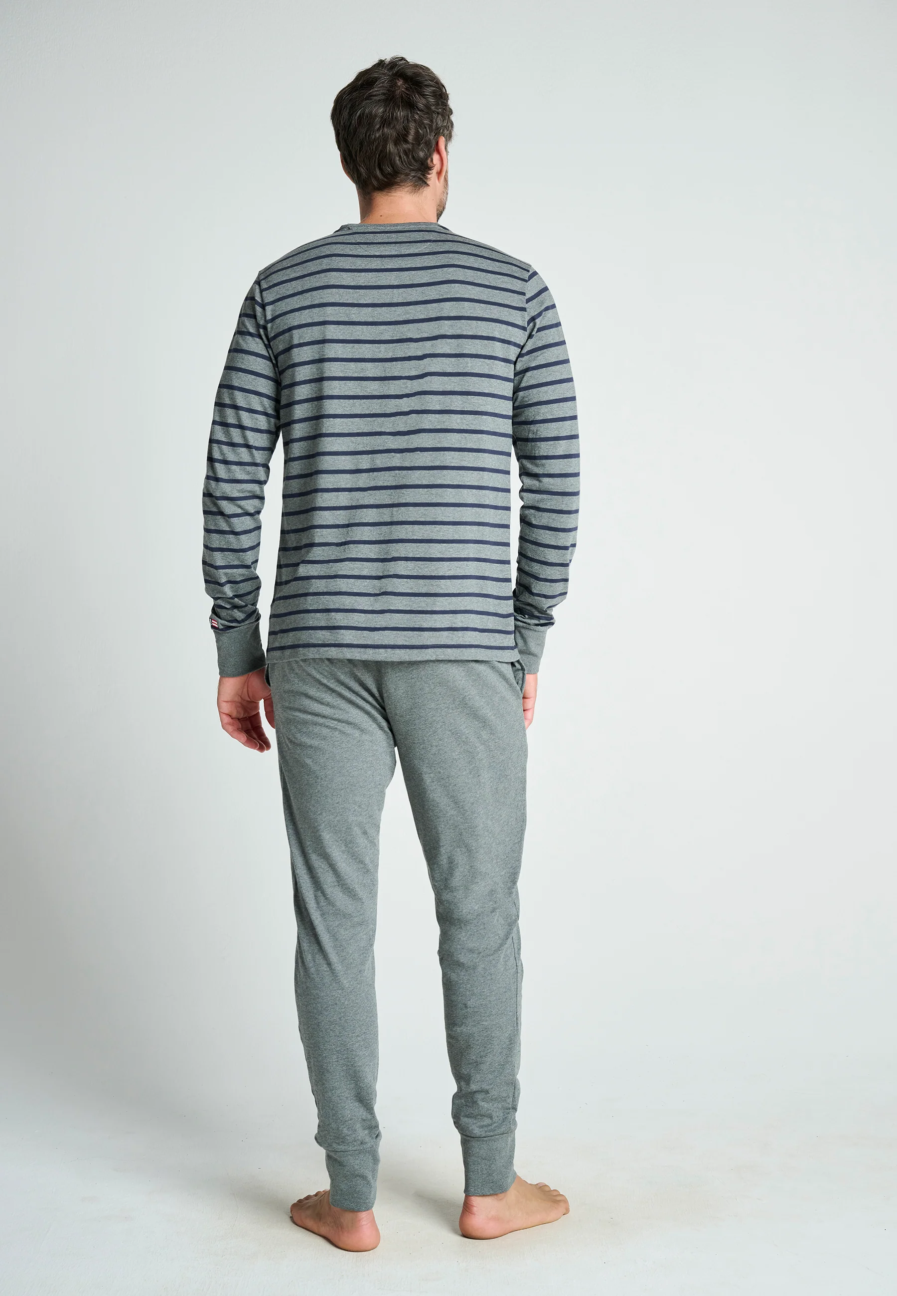 Jockey® Cotton Nautical Stripe Full Knit Pyjama - Image 3