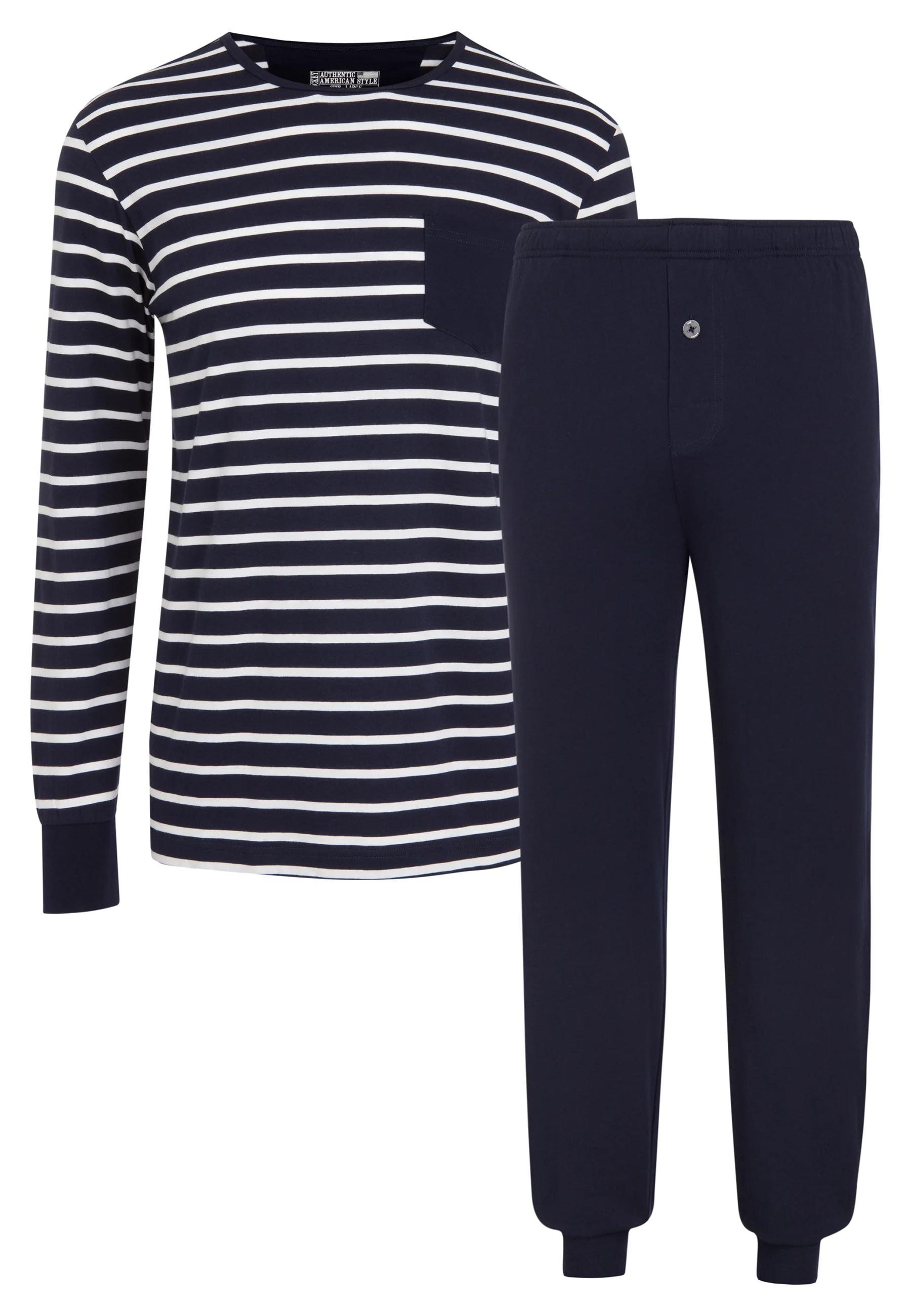 Jockey® Cotton Nautical Stripe Full Knit Pyjama - Image 4