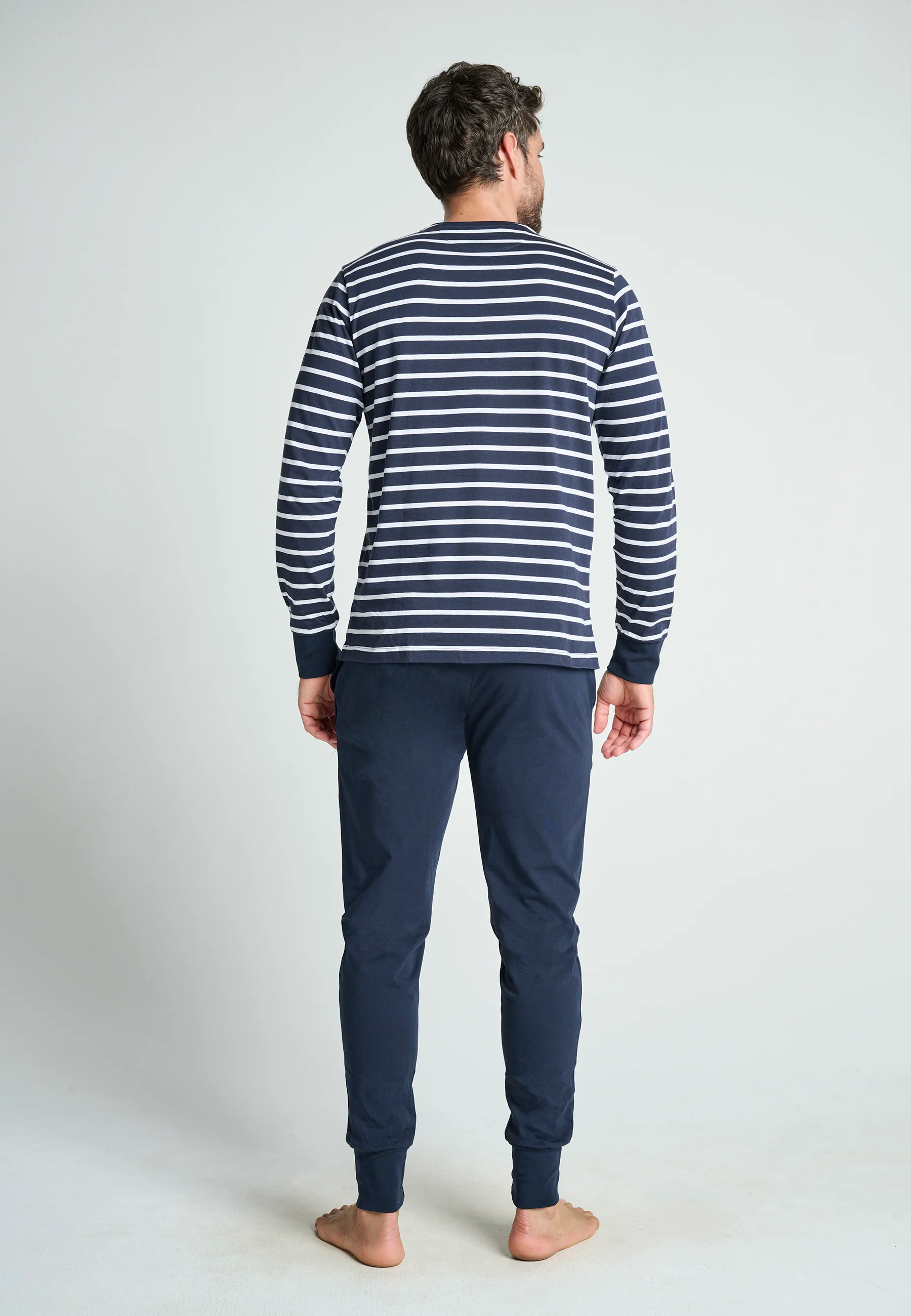 Jockey® Cotton Nautical Stripe Full Knit Pyjama - Image 6