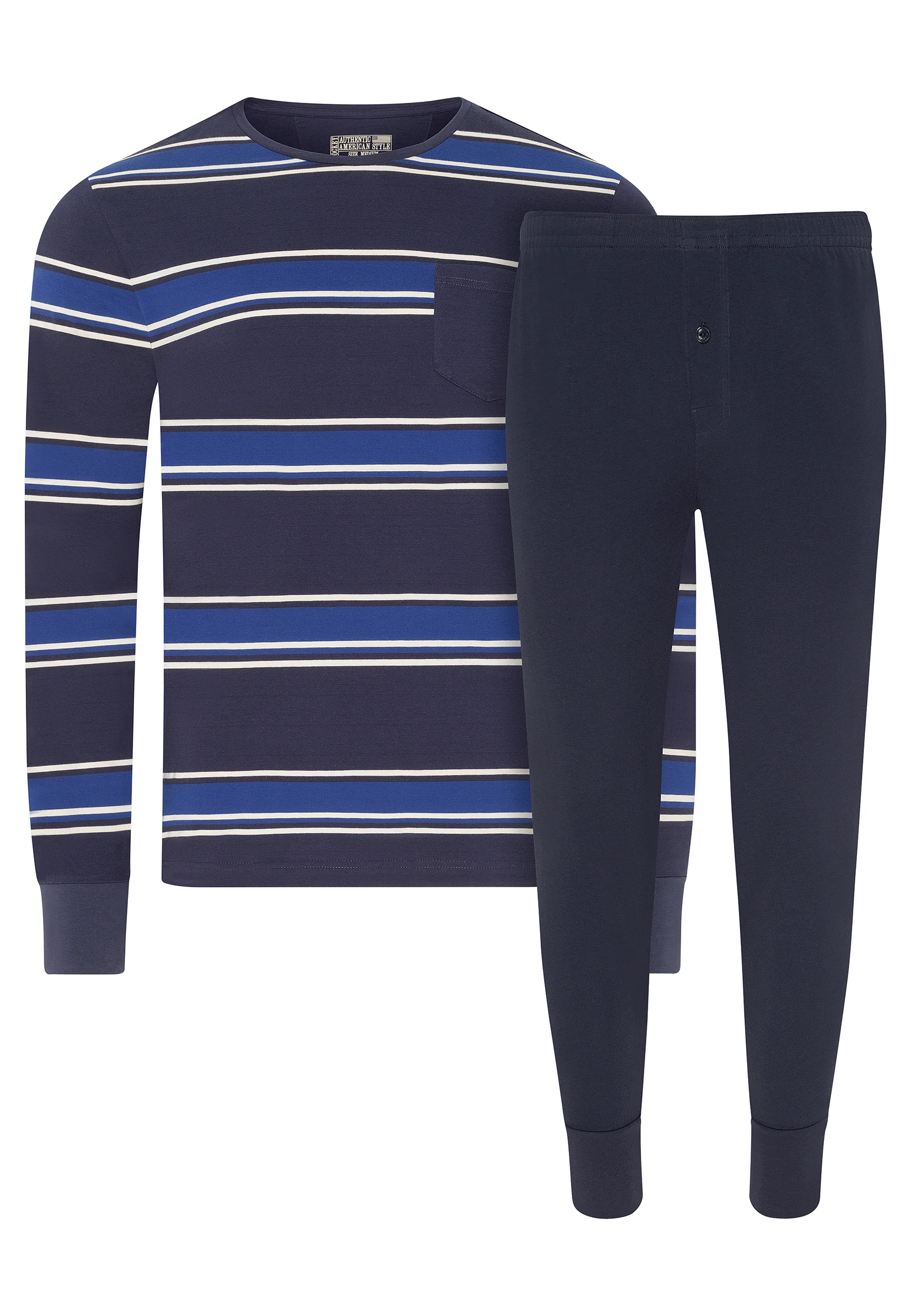 Jockey® Cotton Nautical Stripe Full Knit Pyjama - Image 7